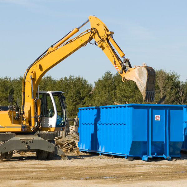 can i choose the location where the residential dumpster will be placed in Broomfield County CO